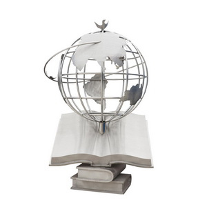 large globe sculpture